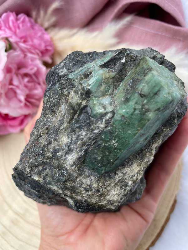 Smaragd Rohkristall